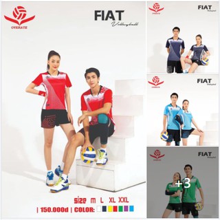 Áo Bóng Chuyền Nam Nữ [Free ship] Bộ bóng chuyền Fiat Cao Cấp