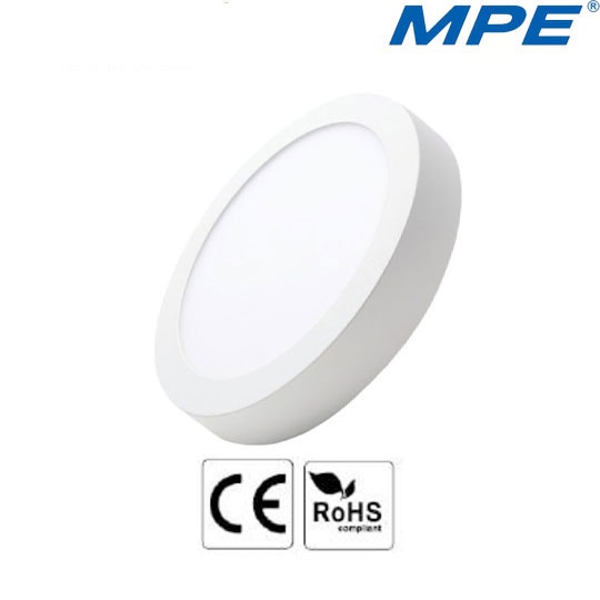 ĐÈN LED ỐP TRẦN NỔI TRÒN VIỀN TRẮNG 1 MÀU ÁNH SÁNG MPE 6W - 12W - 18W - 24W