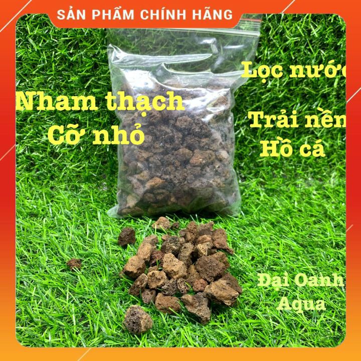 500 gr Đá nham thạch nhỏ-vật liệu lọc nước thủy sinh - rải nền, làm chỗ cho cá,tép ẩn nấp 500gr