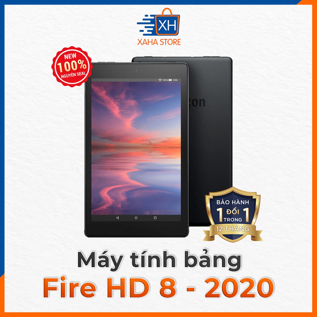 Máy tính bảng Fire HD 8 (năm 2020) Đen/Trắng/Xanh/Mận