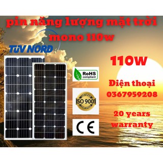 Pin năng lượng mặt trời 110w mono