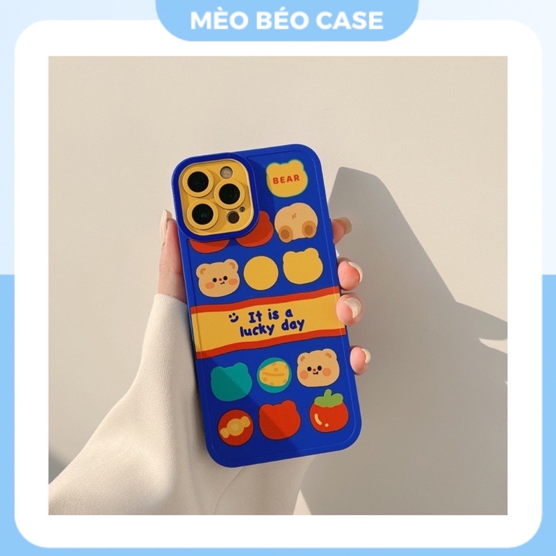 (SIÊU RẺ) Ốp lưng Iphone Đầu gấu xanh dương 6/6plus/6s/6splus/7/7plus/8/8plus/x/xr/xs/11/12/13/pro/max/plus/promax