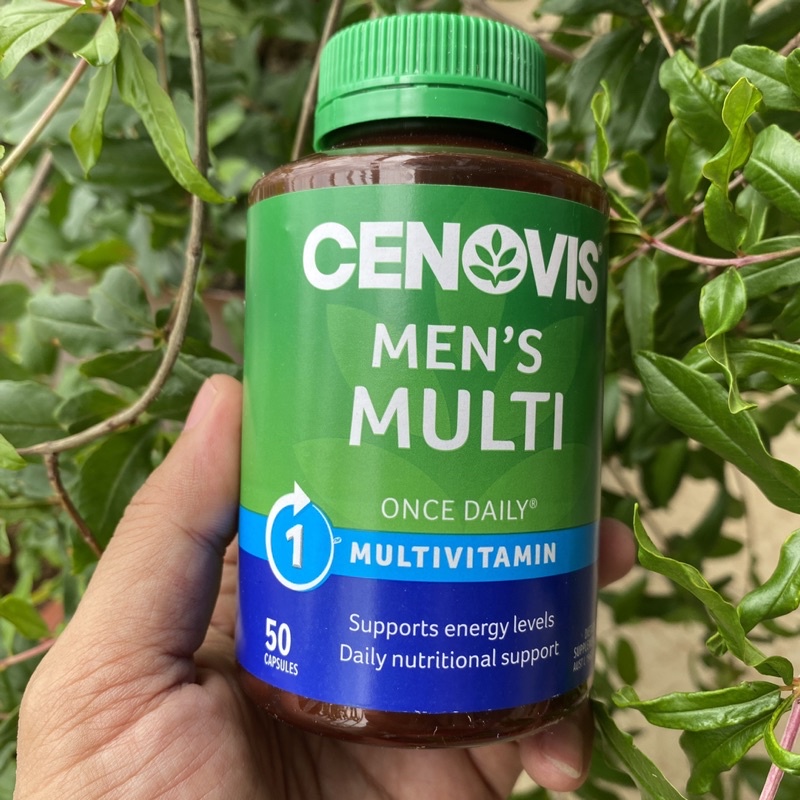 (Hàng Úc) Viên uống CENOVIS Men's MULTI multivitamin 100 viên 50 viên, bổ sung vitamin tổng hợp năng lượng dành cho nam