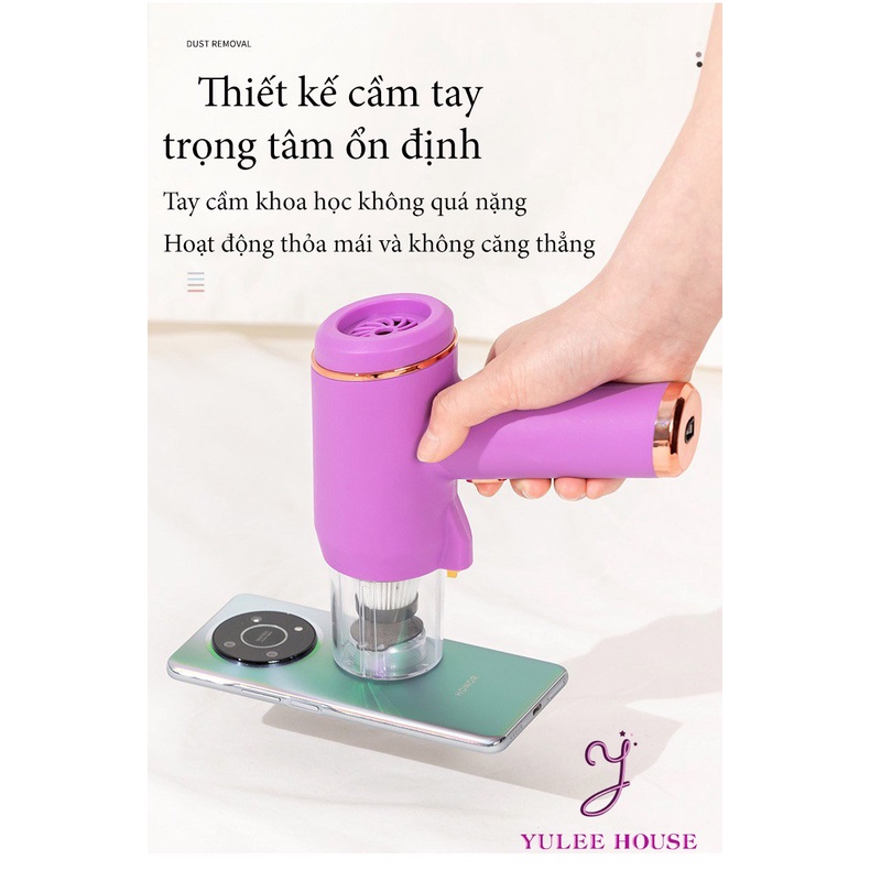 MÁY HÚT BỤI CẦM TAY MINI KHÔNG DÂY - MÁY HÚT VE BỌ CHÓ - THIẾT BỊ LÀM SẠCH GIƯỜNG NỆM 2 KIỂU DÁNG - BẢO HÀNH 6 THÁNG