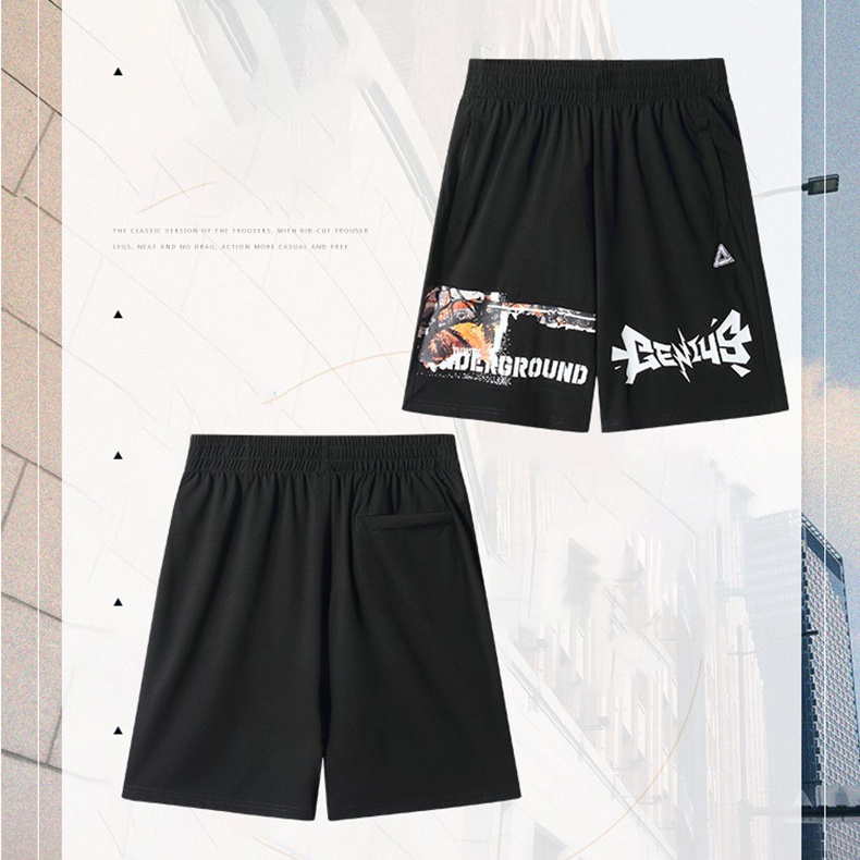 Quần Đùi Nam PEAK Basketball  Đen F3222051