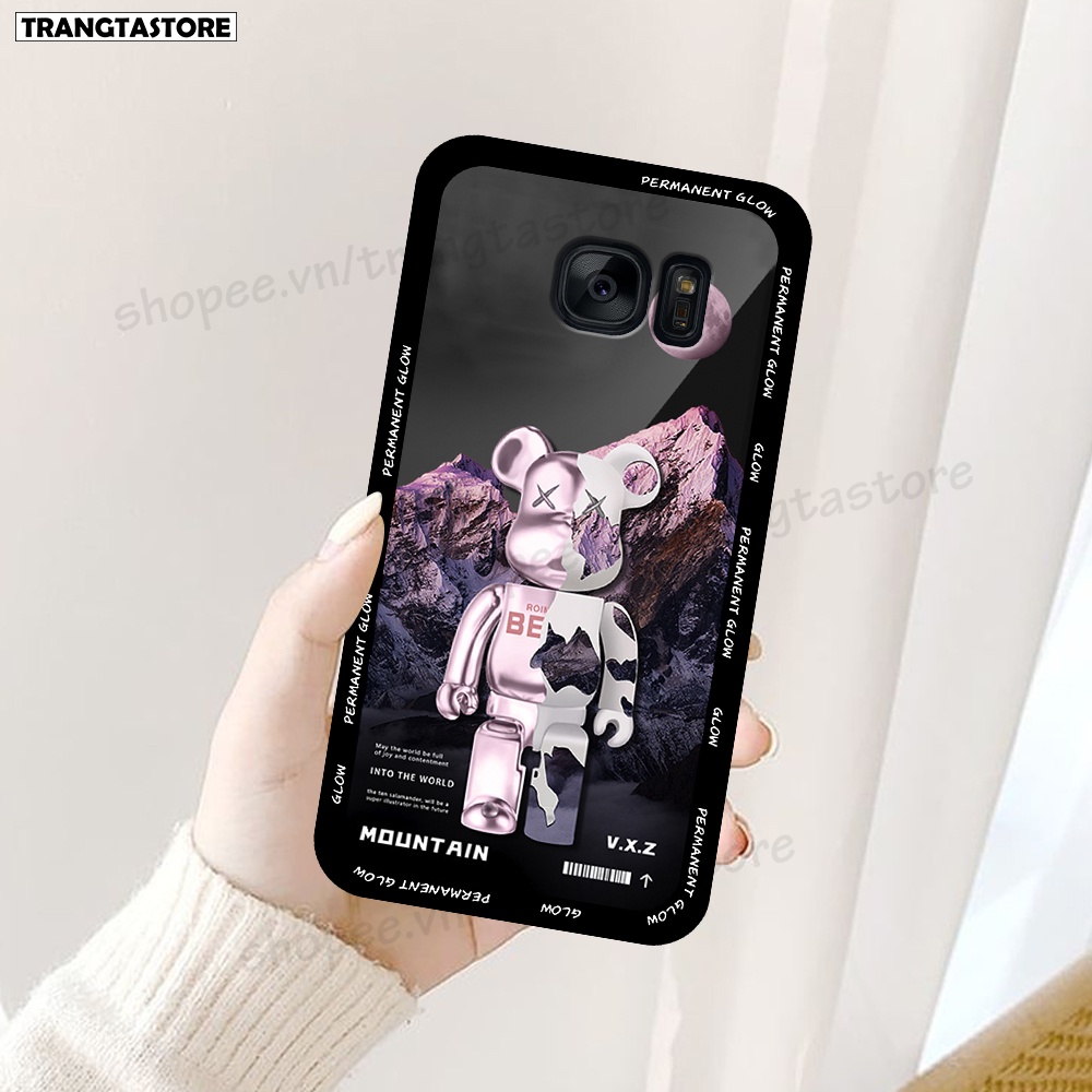 Ốp lưng Samsung S6 / S6 Edge / S7 / S7 Edge / Note 5 / Note FE  in hình gấu Bearbrick,Mountain,xanh,đen,đỏ giá rẻ