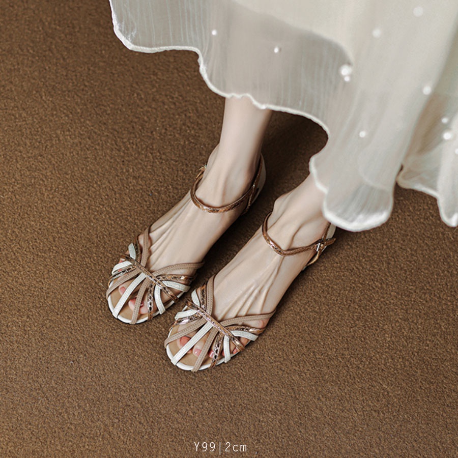 Dép sandal nữ quai dây 3 màu thoáng mát - Y99