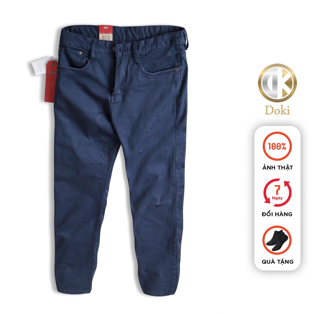 Quần Kaki Jean Màu Xanh Than KA-06, Quần Kaki Nam Dáng Ôm Đứng, Chất vải co giãn thoải mái - Doki ko
