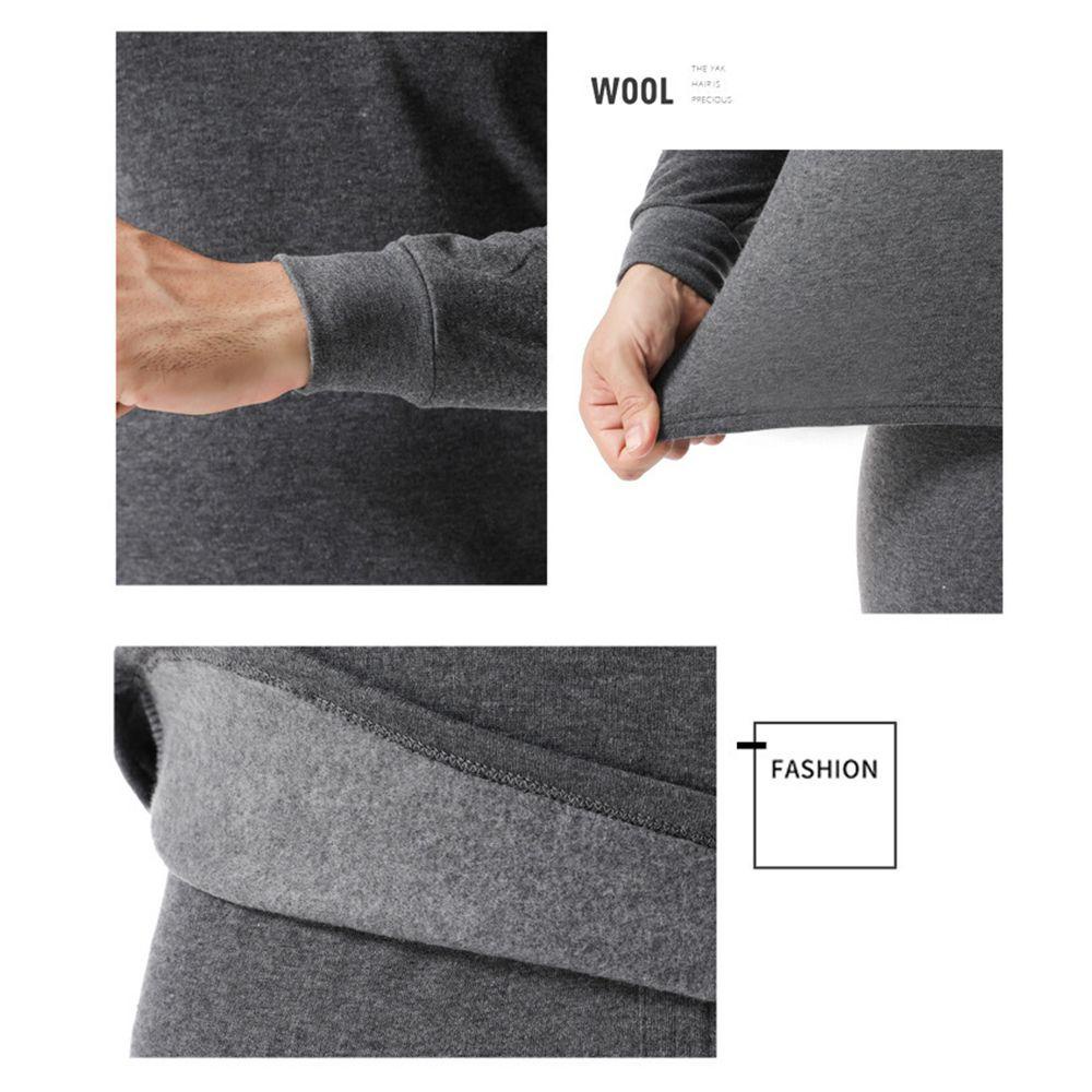 Bộ Đồ Lót Vải Lông Cừu Siêu Mềm Giữ Ấm Mùa Đông Cho Nam