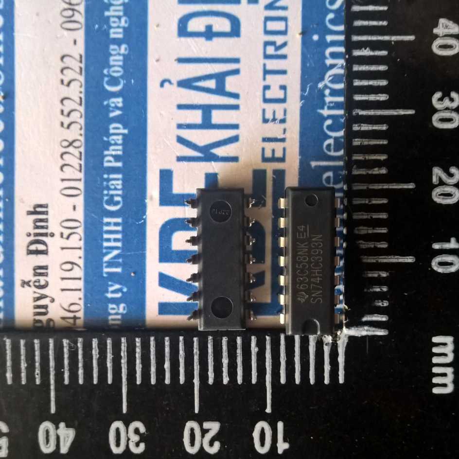 5 con SN74HC393N 74HC393 DIP-14 IC 2 bộ đếm nhị phân 4 bit kde1384