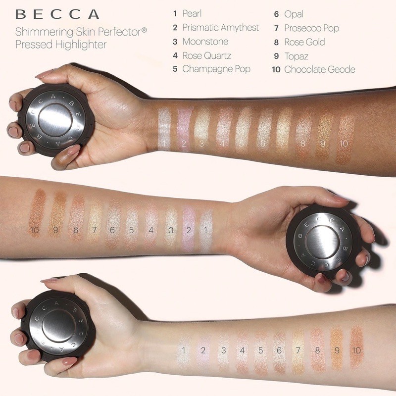 🌟Phấn bắt sáng Becca highlight màu Champagne Pop, Opal, Vannila Quartz, Rose Quartz 🌟
