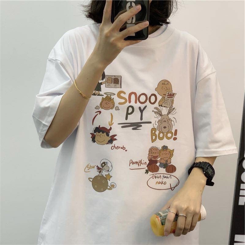 Áo thun phông nam nữ PINK tay lỡ form rộng BOO Unisex