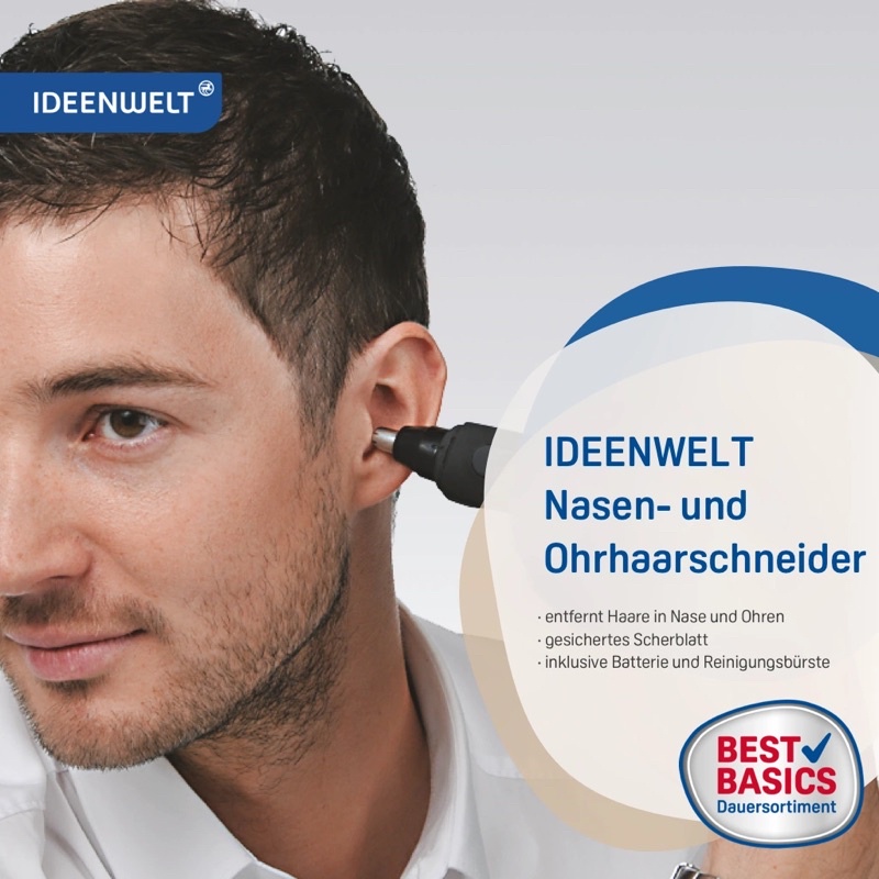 Máy cắt tỉa lông mũi lông tai IDEENWELT - Hàng nội địa Đức