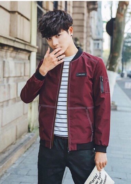 Áo khoác dù thời trang nam Bomber