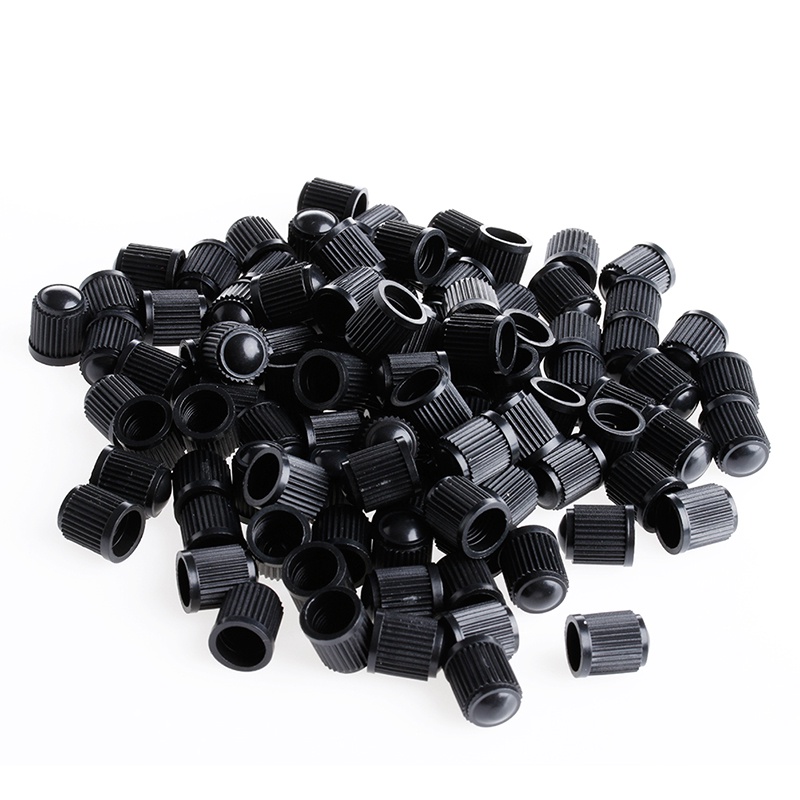 Set 100 Nắp Van Bánh Xe Bằng Nhựa Chuyên Dụng Cho Xe Hơi / Xe Máy
