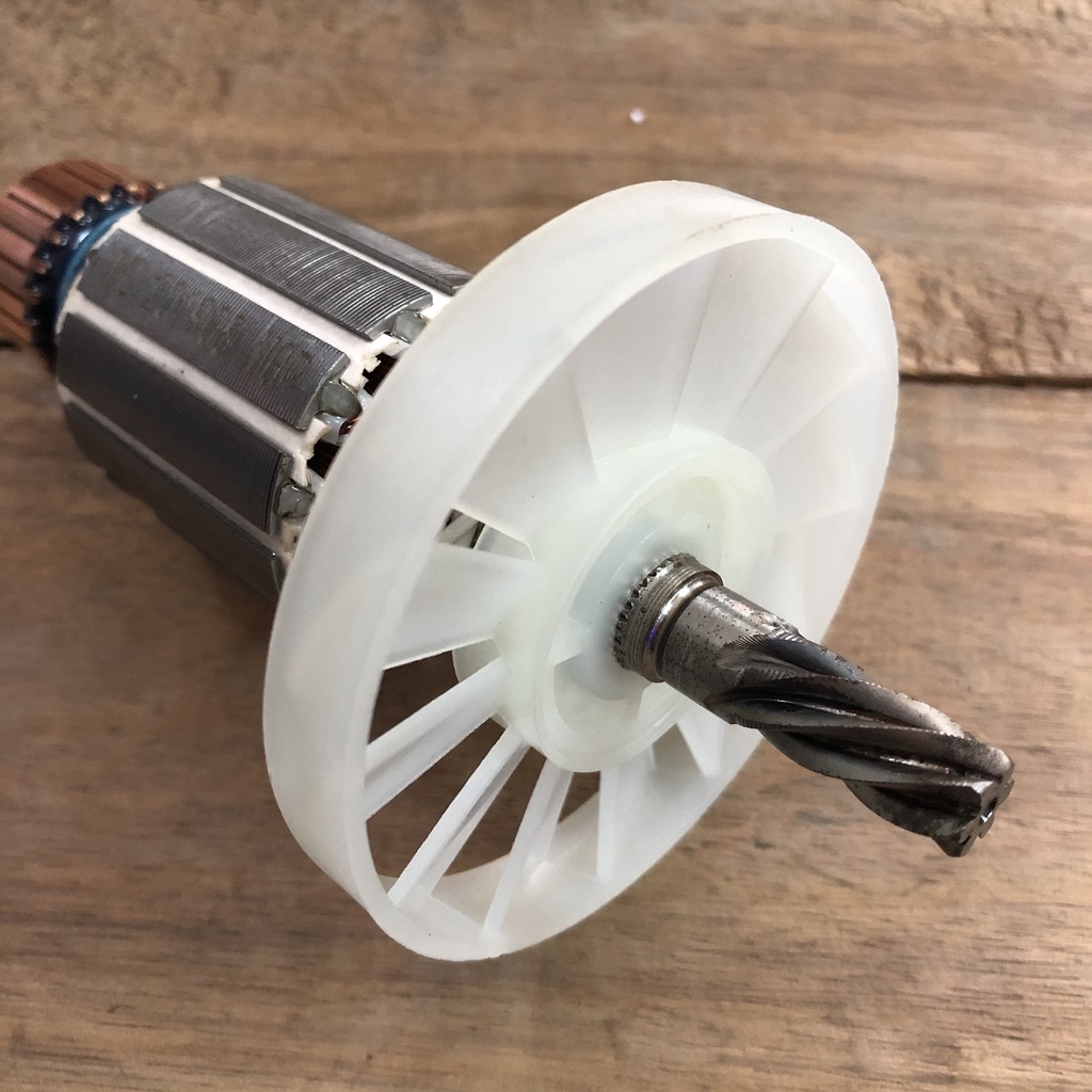 Rotor đánh bột 6 Răng Thân 41mm Dài 153mm - Tặng chổi than