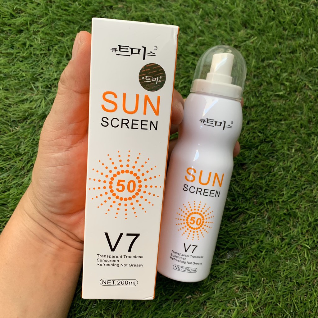 Xịt Chống Nắng Hàn Quốc Sun Screen V7