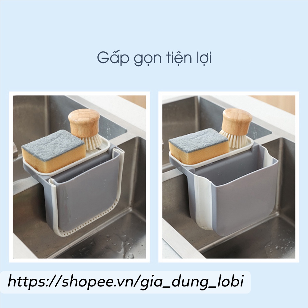 Rổ gắn bồn rửa chén đựng đồ ăn dư thừa lắp lavabo bồn rửa bát giỏ treo chặn lọc thức ăn rác thải gấp gọn