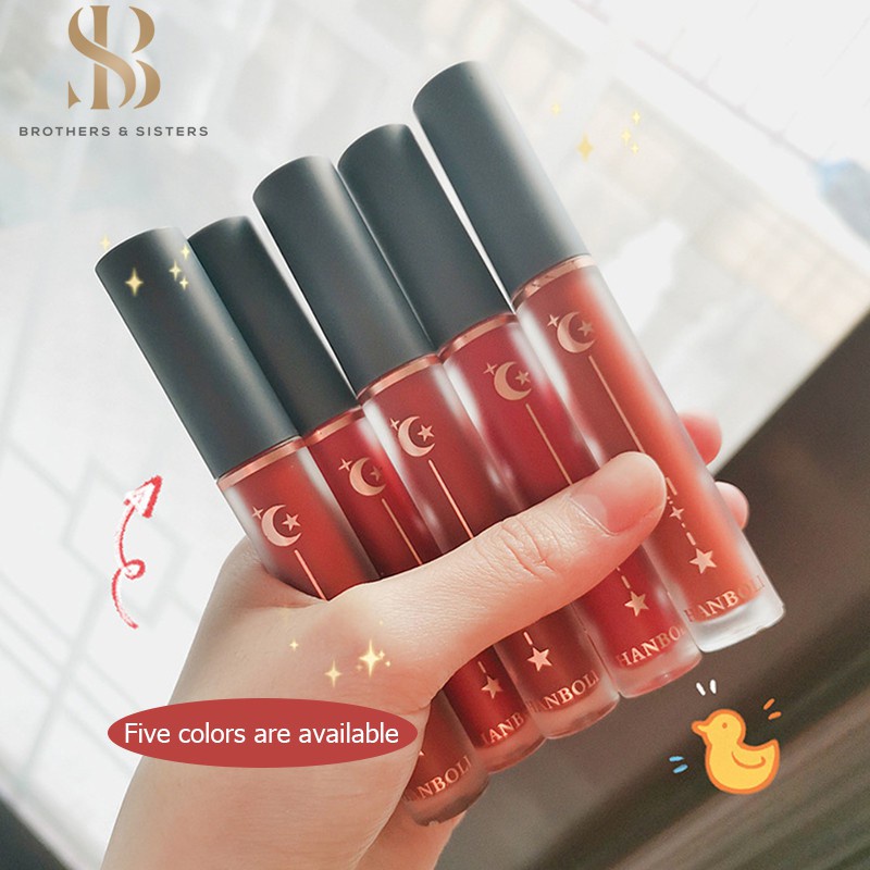 【Shiny B&S】son nội địa trung Matte Lipstick Son màu thấm nước Màu lâu phai Màu thời trang VE môi son dưỡng