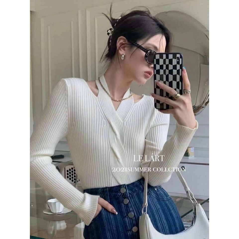 Áo len xoắn dọc xinh xắn 6109(kèm ảnh thật,video) | BigBuy360 - bigbuy360.vn