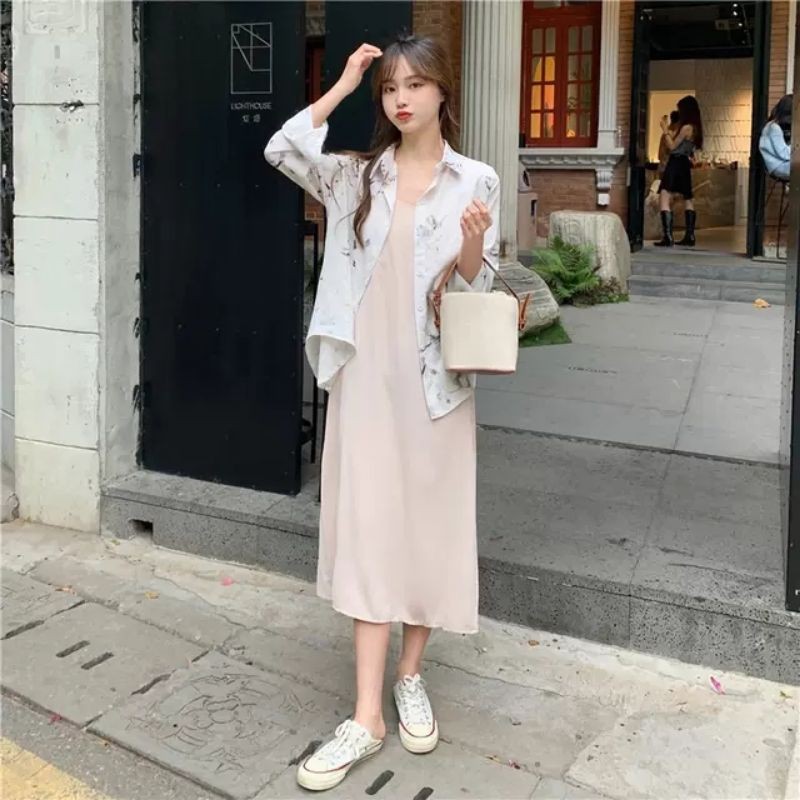 Váy Maxi 2 Dây Váy Suông Basic Đi Biển Du Lịch Siêu Xinh Xịn Đẹp Mát Mẻ Sang Chảnh | BigBuy360 - bigbuy360.vn