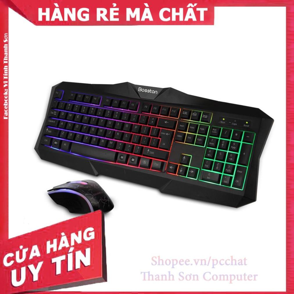 Bộ chuột và bàn phím LED Bosston 837 - Linh Kiện Phụ Kiện PC Laptop Thanh Sơn