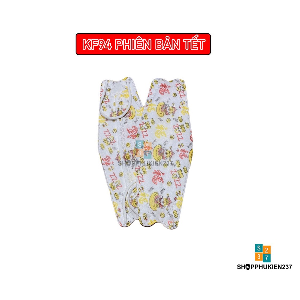 Khẩu Trang Tết KF94 Sumi kháng khuẩn 4 lớp Hộp Tết 10 Cái