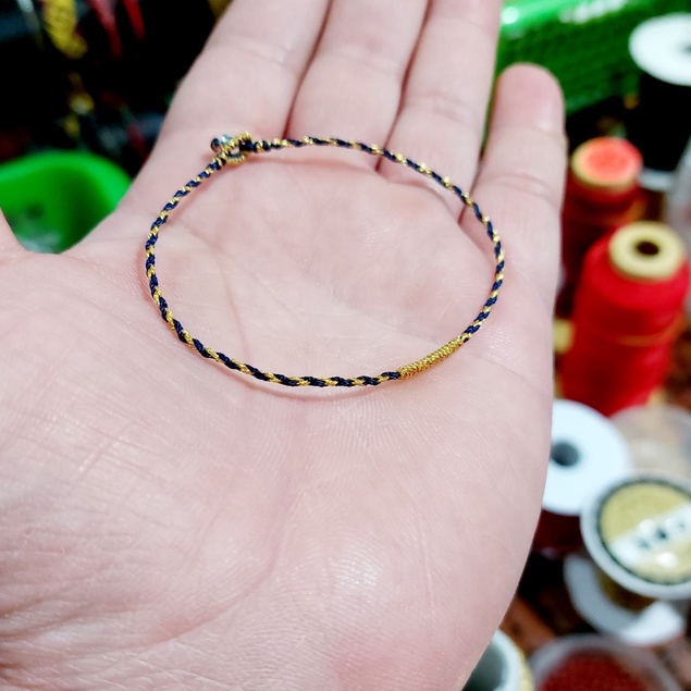 Vòng tay đan tinh xảo bi bạc ( Để lại size cổ tay )