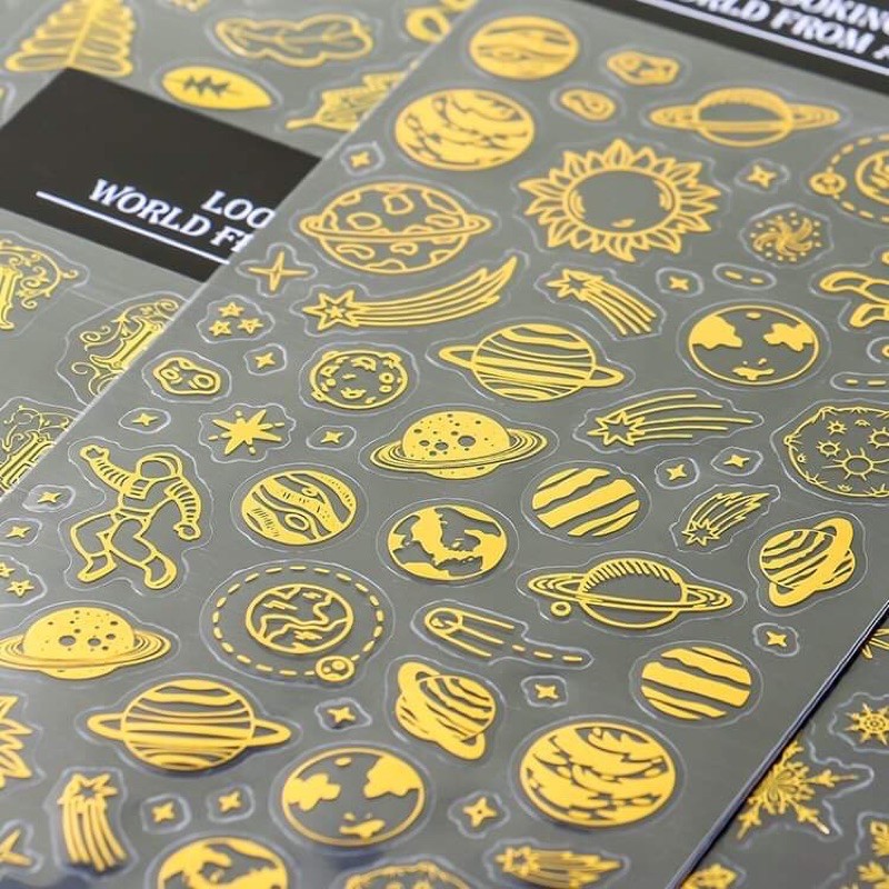 ✨Sticker mạ vàng óng anh lấp lánh