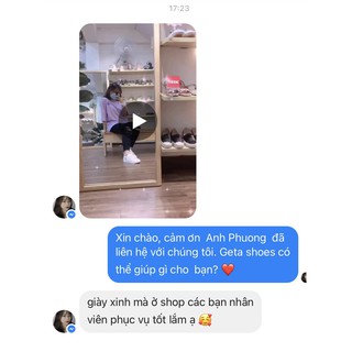 Giày TT Dán hình tym