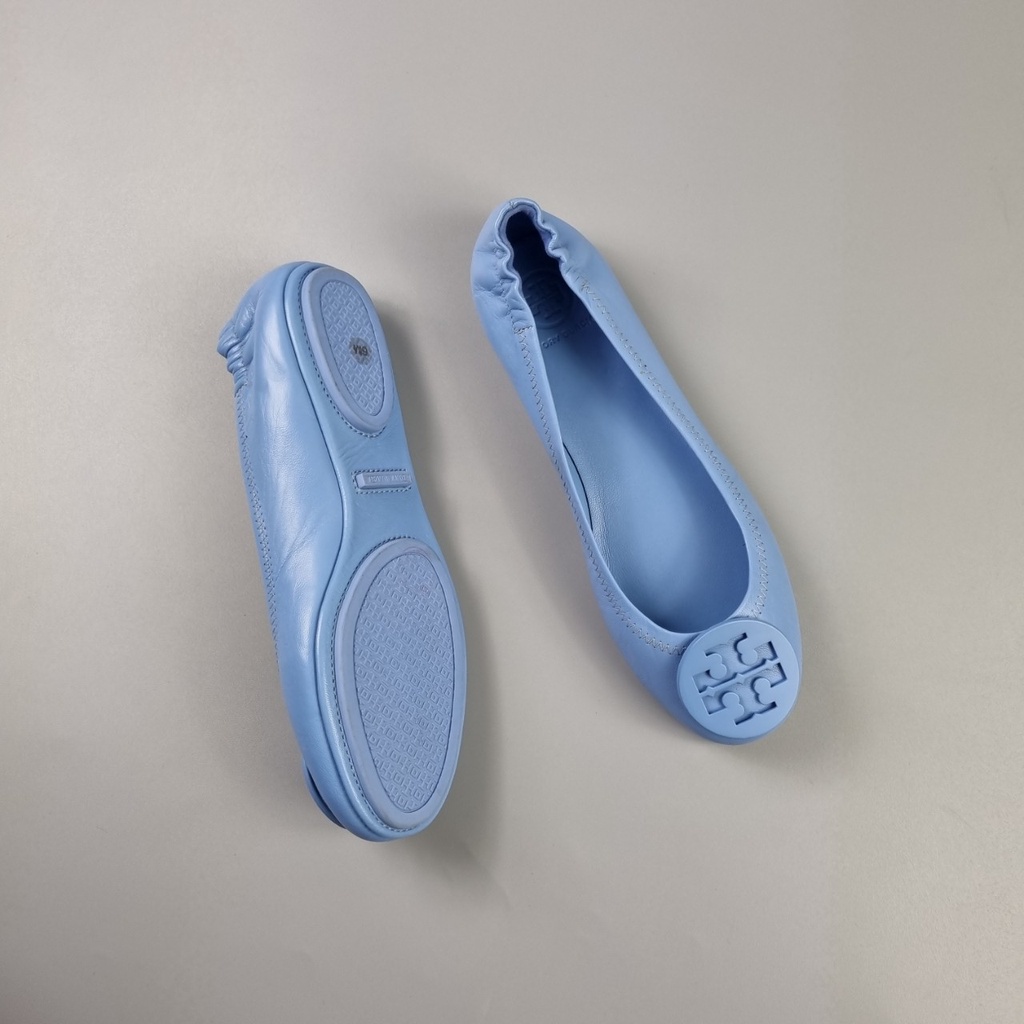 Giày Tory Burch Minnie Travel Leather Ballet Flats - Hàng chính Hãng