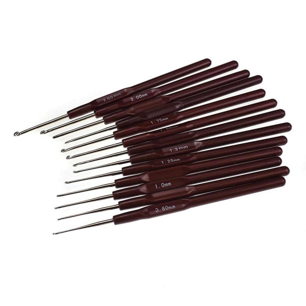 Dụng cụ đan móc len 0.5mm-2.7mm 16 kích thước tùy chọn
