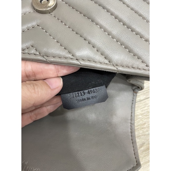 Túi si da thật YSL mini