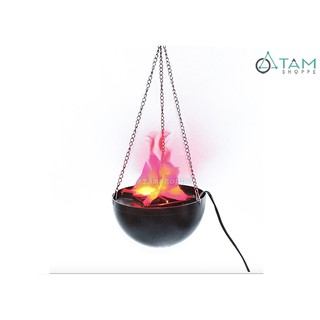 Đèn Led ngọn lửa giả 3D dây xích treo ĐK20cm
