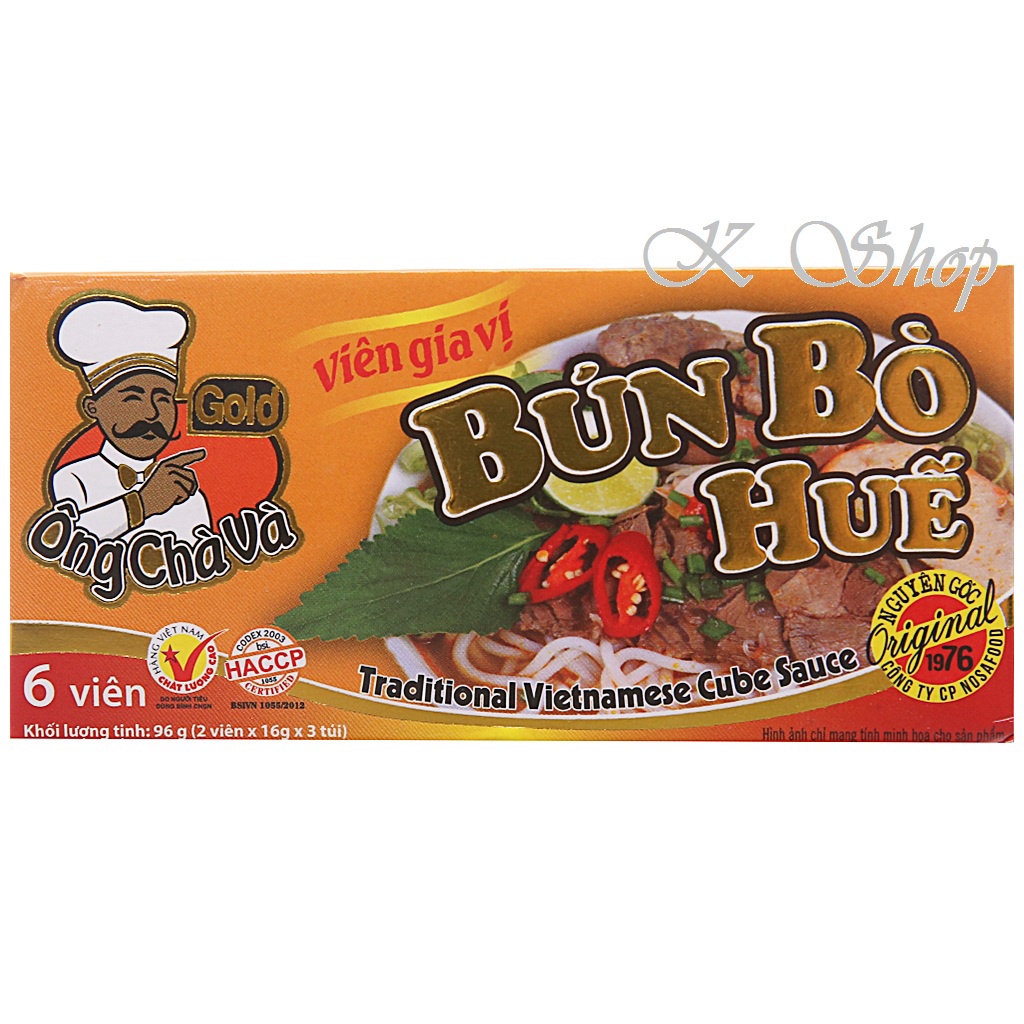 VIÊN GIA VỊ NẤU BÒ KHO ÔNG CHÀ VÀ 76g