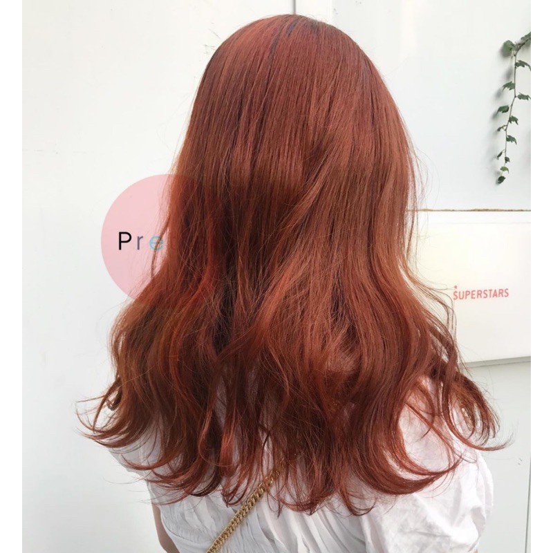 Kem Nhuộm Tóc Màu NÂU CAM ĐÀO - Không Tẩy