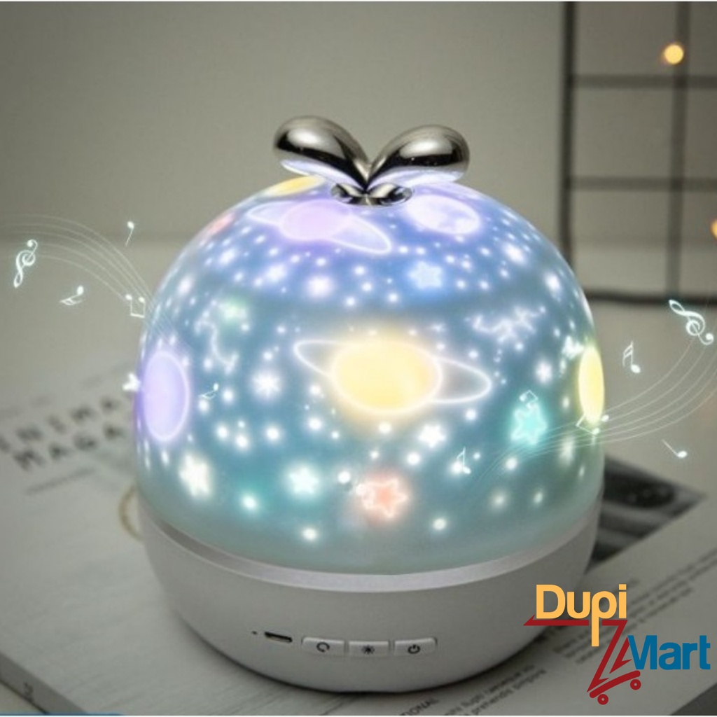 Đèn Ngủ Chiếu Sao Vũ Trụ, Cổ Tích, Đại Dương, Sinh Nhật, Giáng Sinh - Đèn LED 3D Xoay Tự Động Lãng Mạn