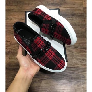 Giầy slipon PL dây xích hot- giầy lười nam