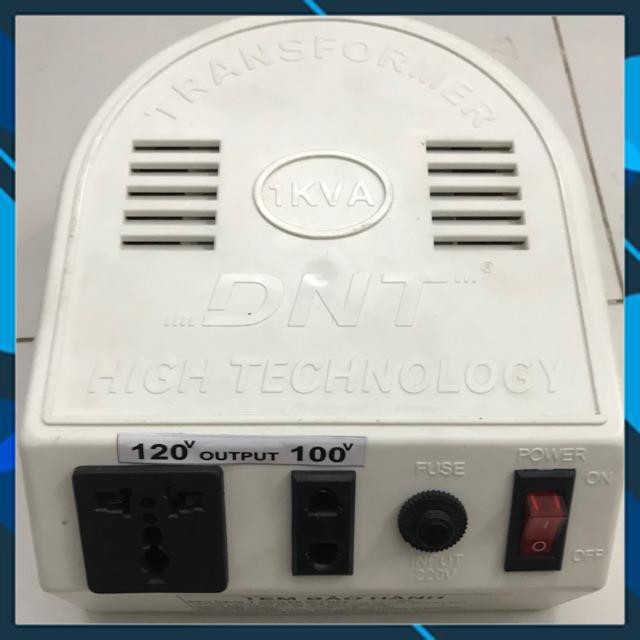 Biến áp DNT công suất 1KVA chuyển điện 220v ra 100V-120V
