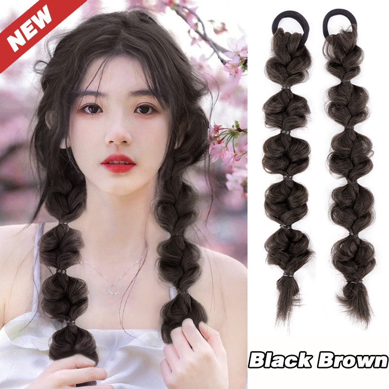 Tóc Đuôi Ngựa Giả Thắt Bím Dễ Thương Dành Cho Nữ