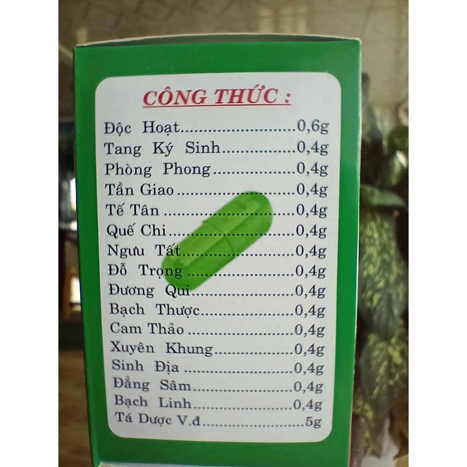 Nhức Khớp Tê Bại Hoàn Giảm đau nhức xương khớp hiệu quả Lọ 40 viên Hoàn
