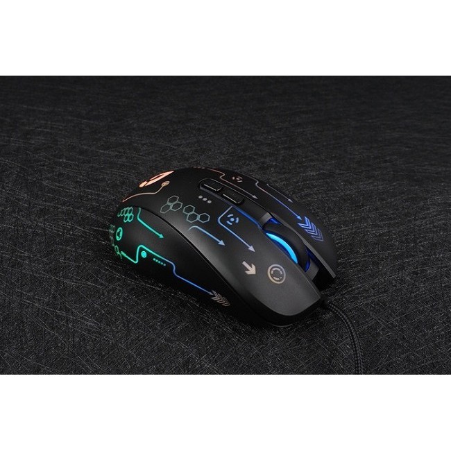 CHUỘT CHƠI GAME FUHLEN G90S RGB ( DPI 2000 ), CÓ DÂY, CỔNG USB