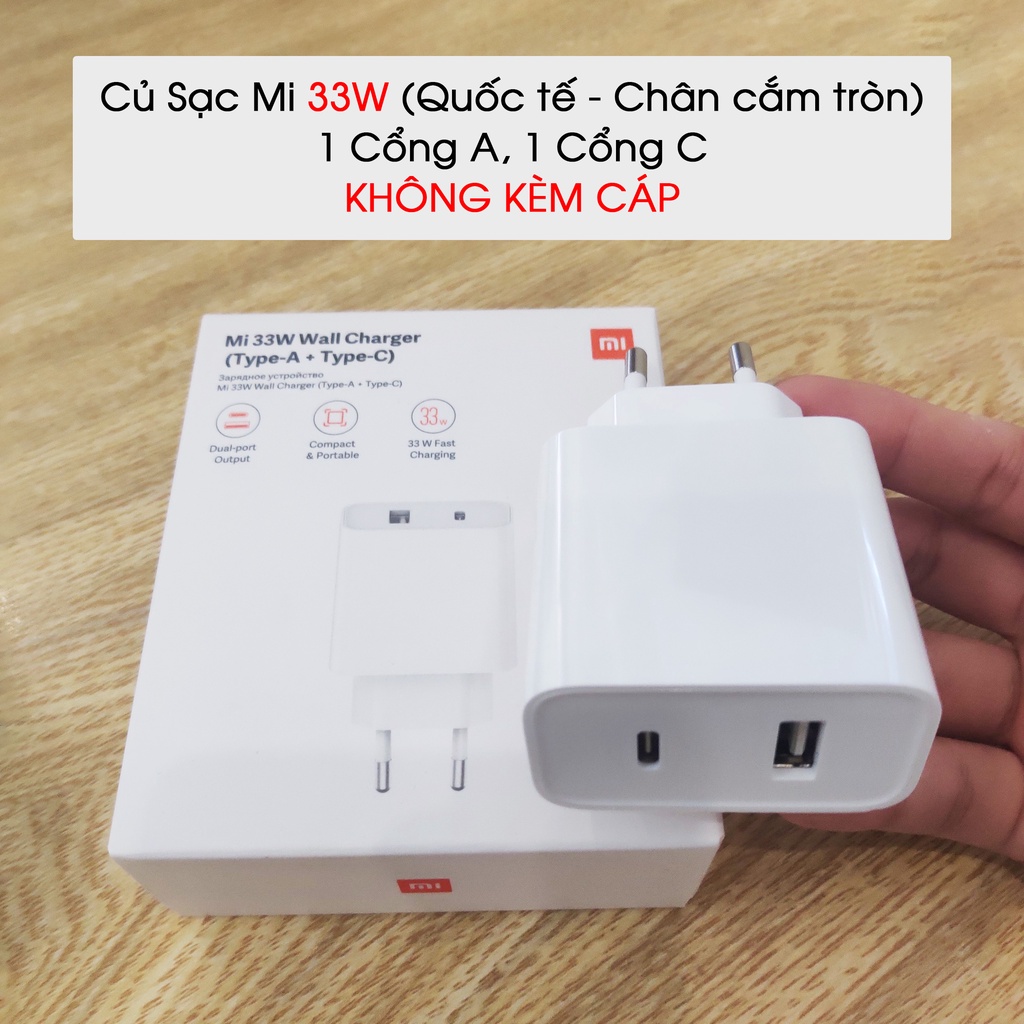 Bộ Sạc + Cáp C to C - ZMI GaN 33W MINI HA715 - Sạc nhanh PD, QC