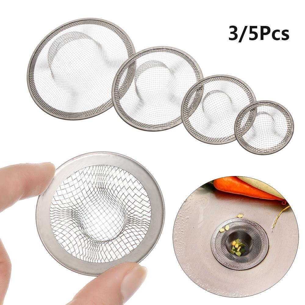 Neony 3/5 cái chậu rửa bộ lọc nút chặn bằng thép không gỉ vòi hoa sen chống tắc nghẽn bồn tắm làm sạch tóc bẫy lưới