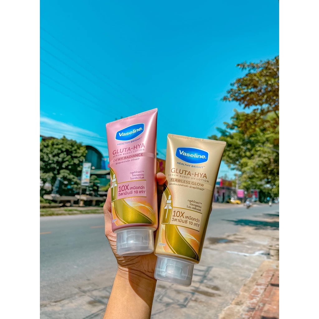 Dưỡng Thể VASELINE 10X SERUM GLUTA-HYA 330ML Mẫu Mới Nhất Thái Lan