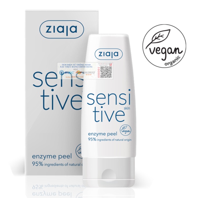 ✅(CHÍNH HÃNG) Tẩy Da Chết ZIAJA SENSITIVE Cho Da Nhạy Cảm 60ml