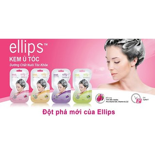 Kem Ủ Tóc Ellips - Dưỡng Chất Nuôi Tóc Khỏe - Chăm Sóc Tóc Nhuộm