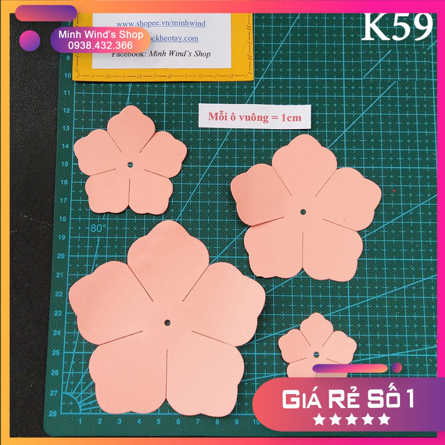 K59 - Khuôn Kim Loại Cắt Hoa Cưới
