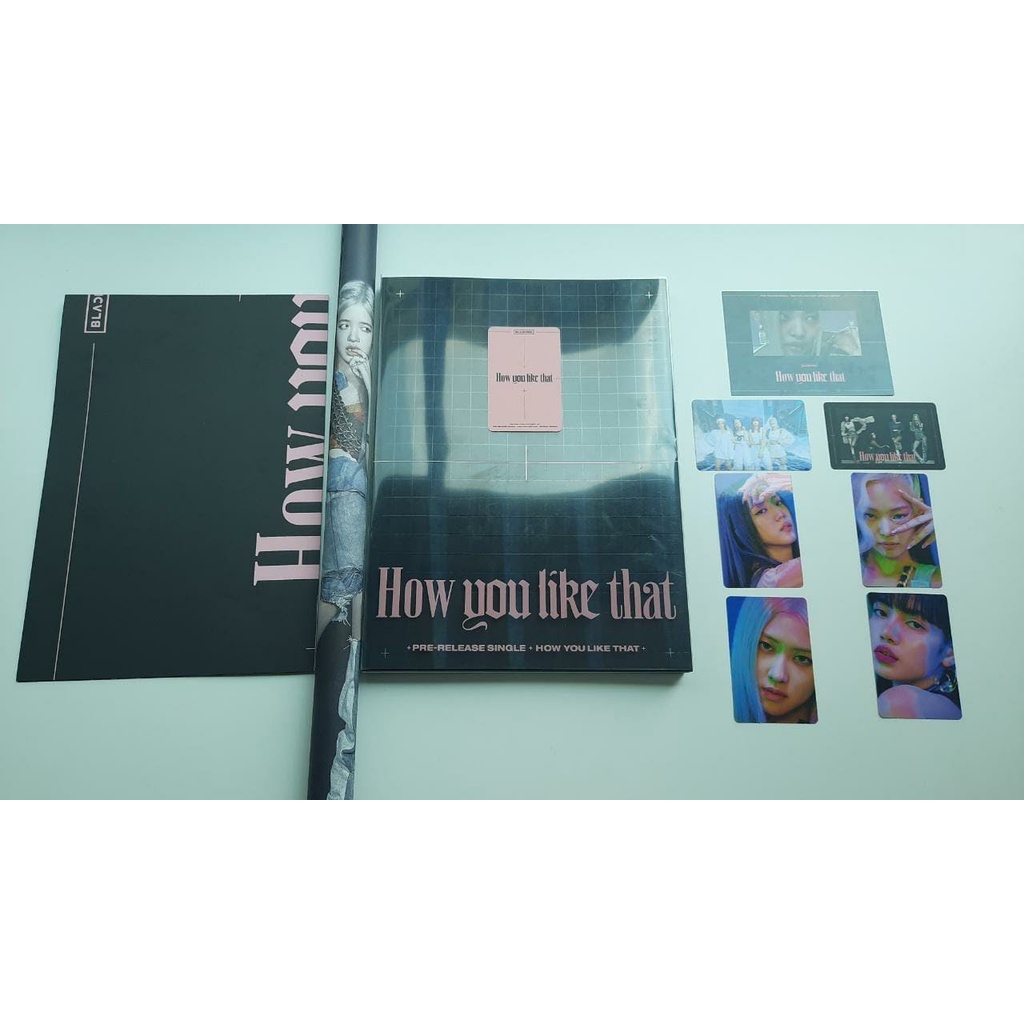 Nhãn dán How You Like That nguyên seal màu đen của Blackpink