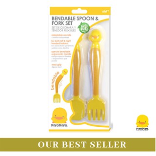 Bộ muỗng nĩa có thể uốn cong Bendable Spoon and Fork set Piyo Piyo